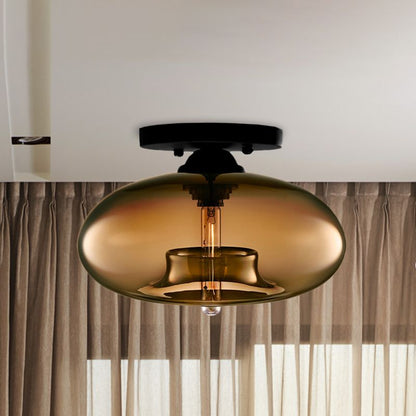 Industriële Art Deco Globe Opbouw Plafondlamp Woonkamer