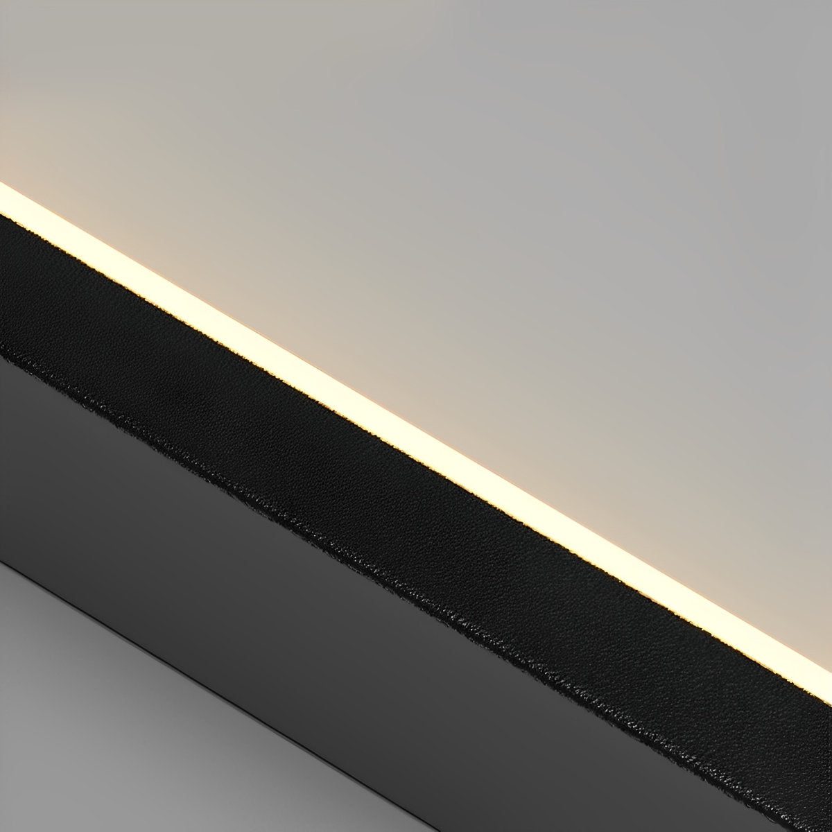 Rechthoekig frame aluminium LED zwart nordisch duplex trap kroonluchter
