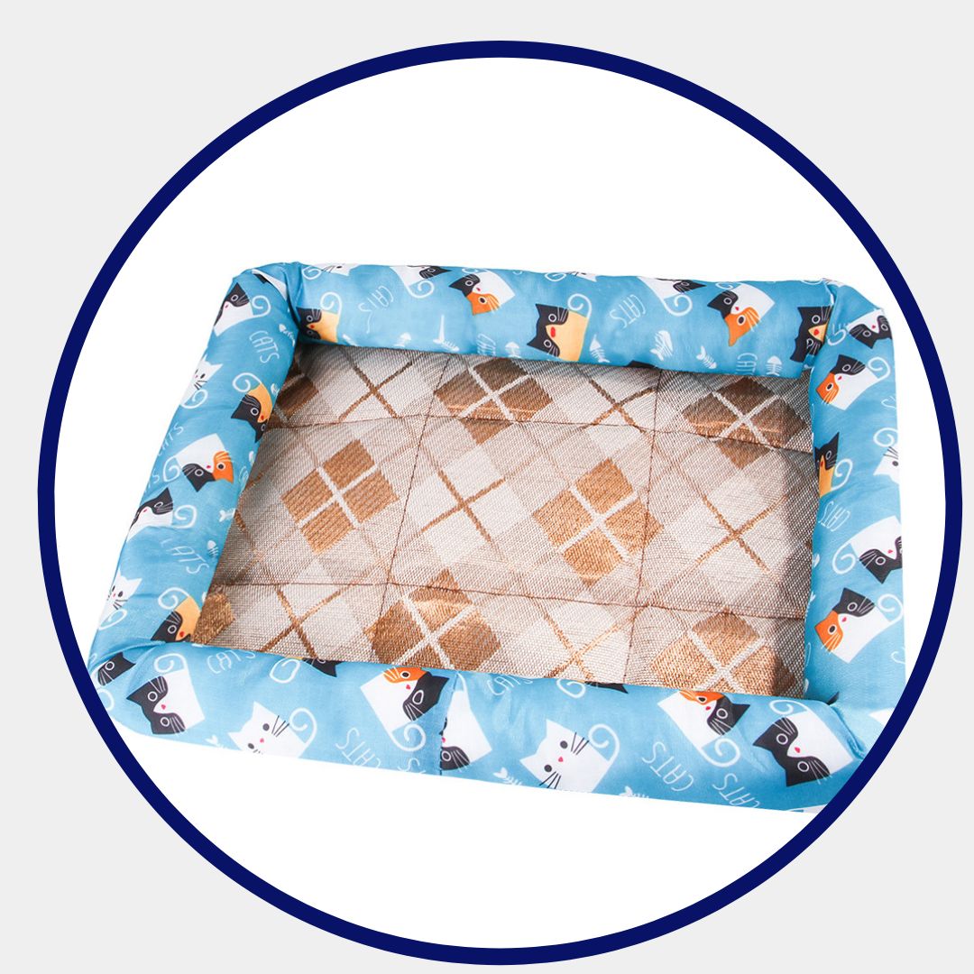 Koelmat met kattenprint