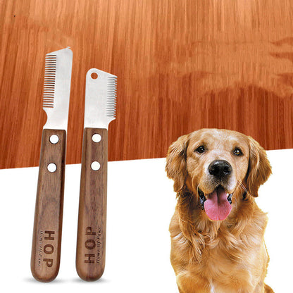 Walnut Plucking Knife Comb
