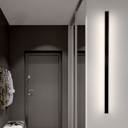 Minimalistische lineaire wandlamp met LED-sfeerverlichting