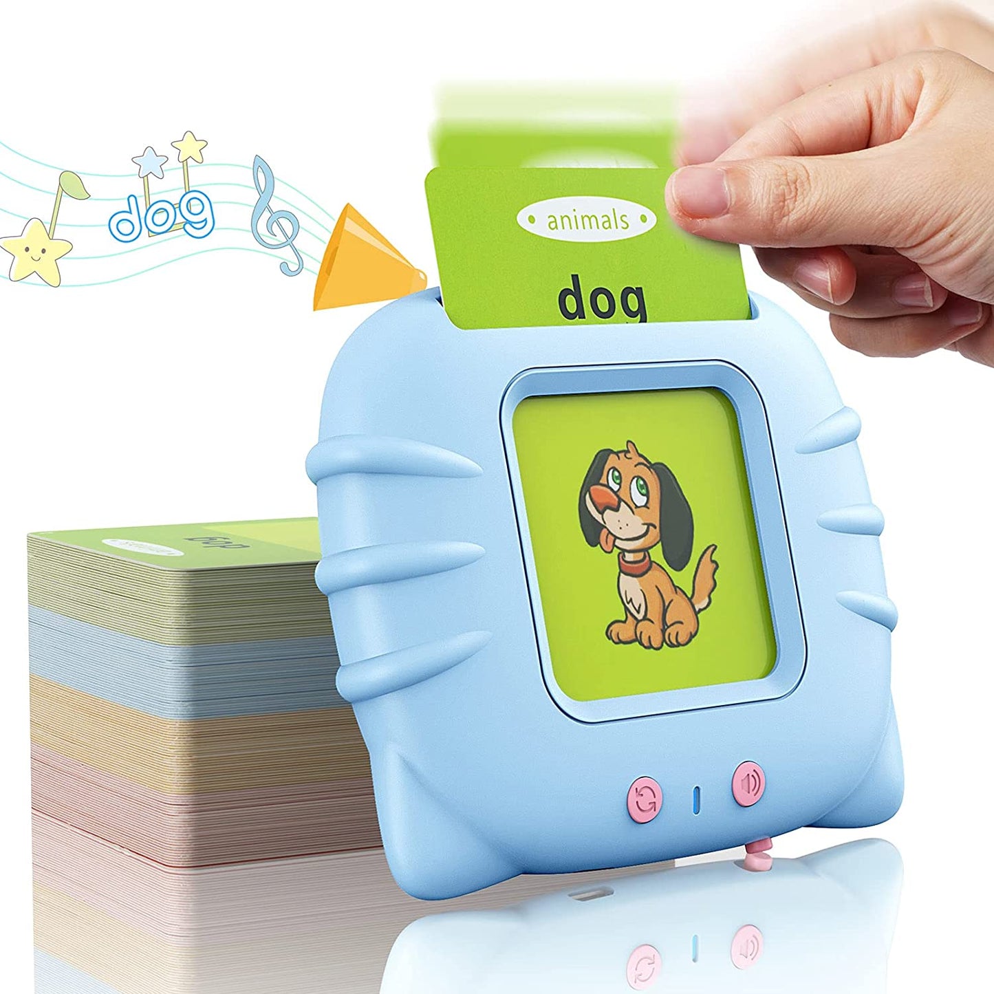 Sprechende Lernkarten für Kinder – Lustiges und einfaches Kartenspiel für frühe Bildung und Sprachlernen