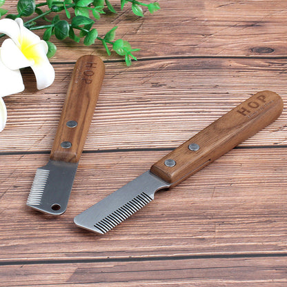 Walnut Plucking Knife Comb