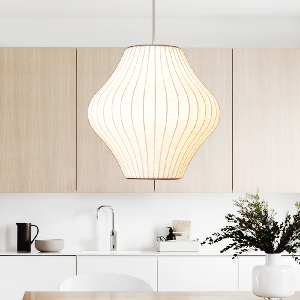 Minimalistische witte bubbel hanglamp