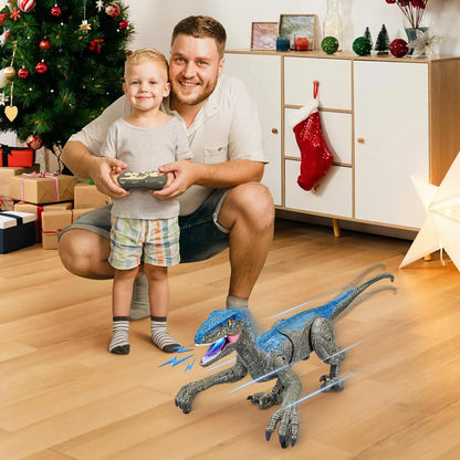 Afstandsbediening Velociraptor Dinosaurusspeelgoed met Licht en Geluid
