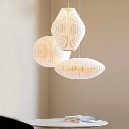 Minimalistische witte bubbel hanglamp