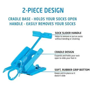 Gemakkelijk aan- en uit te trekken compressiekoushulpmiddel kit