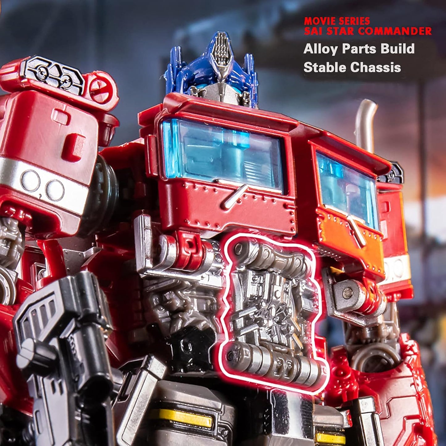 Optimus Action Transformer bil – Figur til børns leg og eventyr