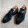Heren nep suède gesp riem zakelijke werkschoenen herfst winter instap loafers