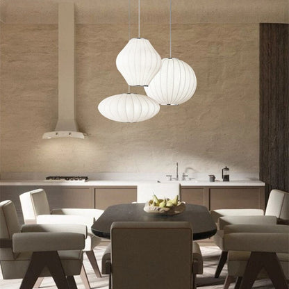 Minimalistische witte bubbel hanglamp