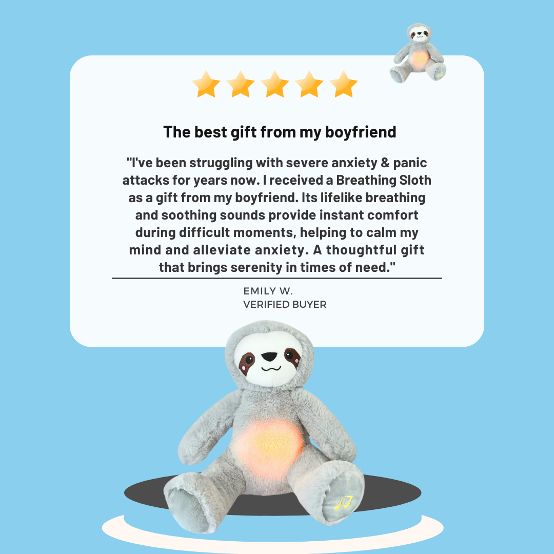 Atmender Otter Plüschspielzeug - Beruhigender Stitch Teddybär für Angst- und Stressabbau