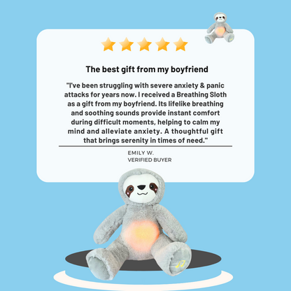 Atmender Otter Plüschspielzeug - Beruhigender Stitch Teddybär für Angst- und Stressabbau
