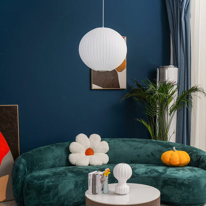 Minimalistische witte bubbel hanglamp
