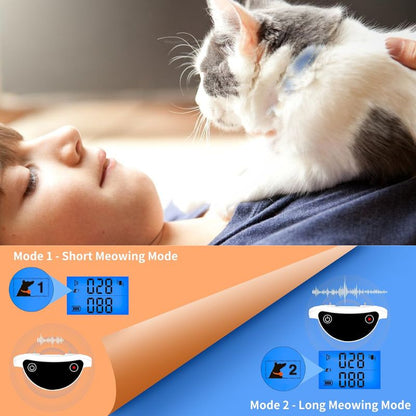 Katten schokhalsband met afstandsbediening voor effectieve miauwcontrole