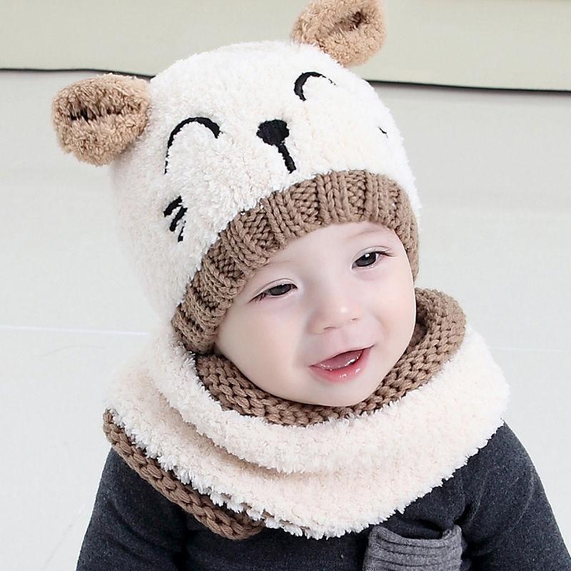 Schattige Peuter Winter Capuchon Muts Sjaal