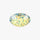 Hedendaagse halfbol metalen/schaal LED plafondlamp opbouw wit/blauw/oranje