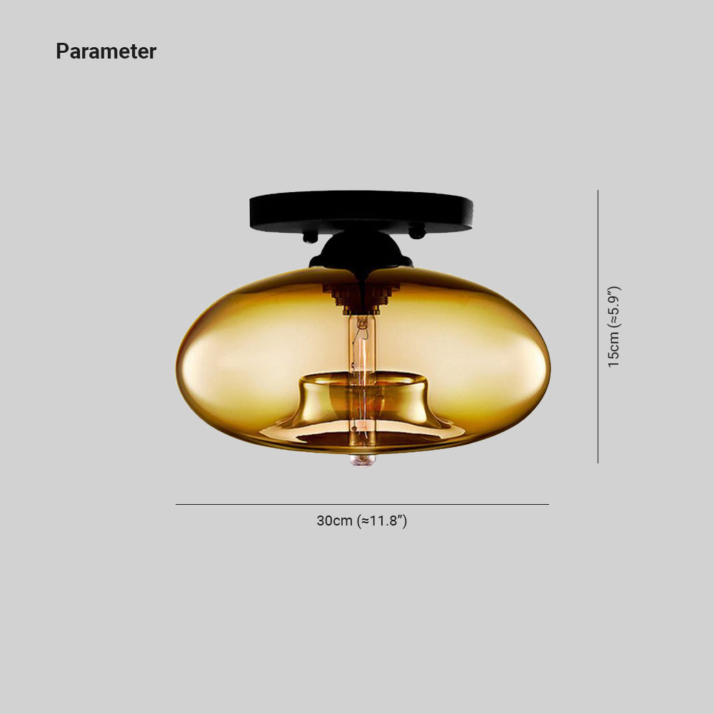 Industriële Art Deco Globe Opbouw Plafondlamp Woonkamer