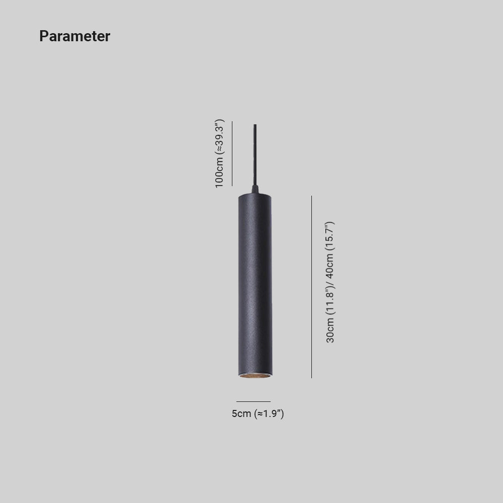 Cilindervormige lineaire hanglamp