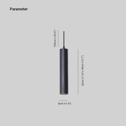 Cilindervormige lineaire hanglamp