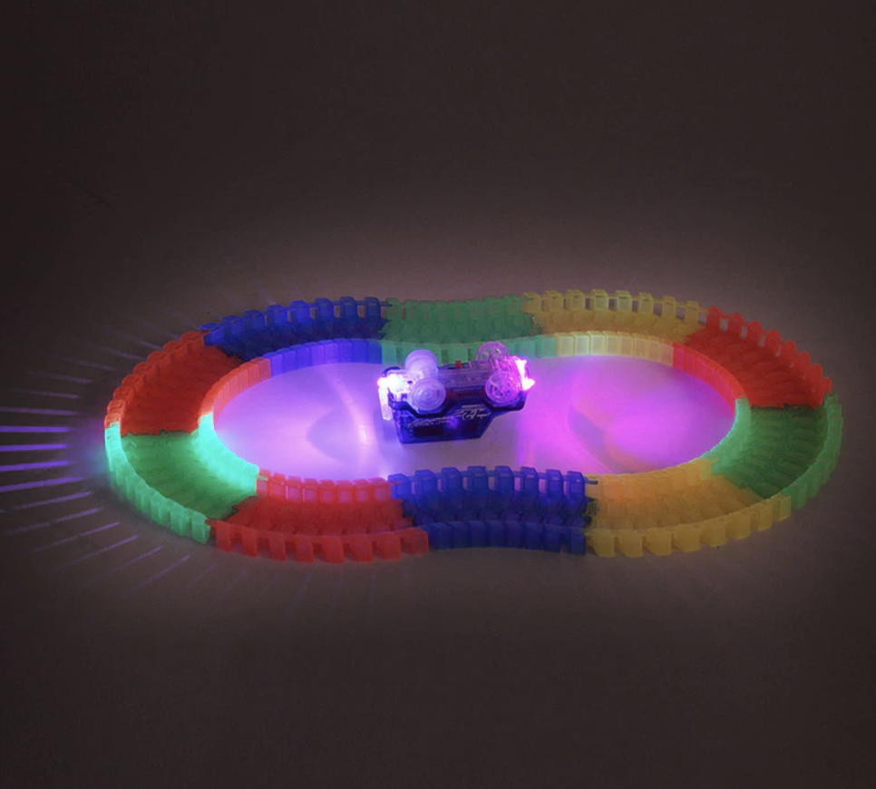 120pcs - Glow in the Dark Racing Toy Set