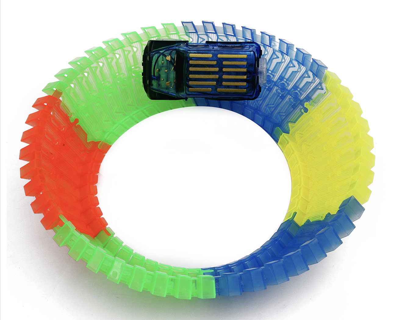 120pcs - Glow in the Dark Racing Toy Set