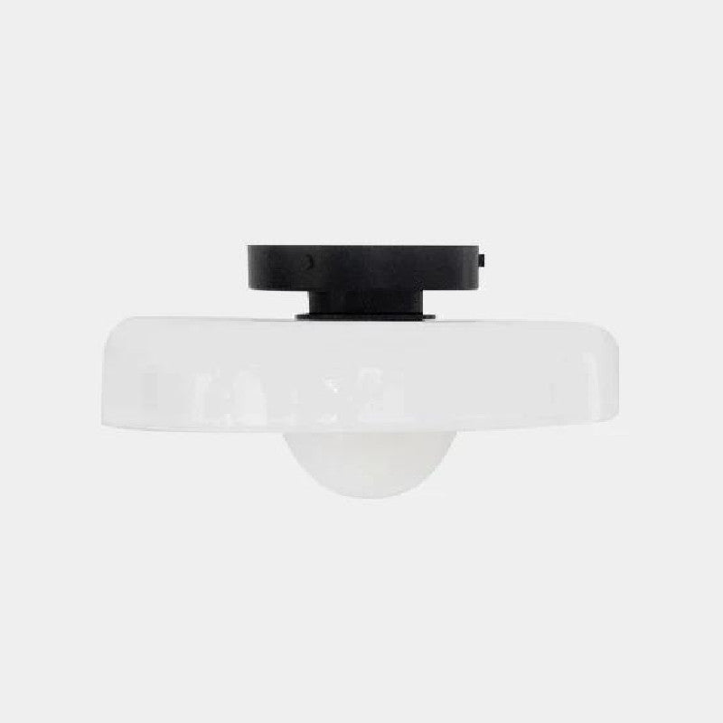 Ronde glazen LED-plafondlamp