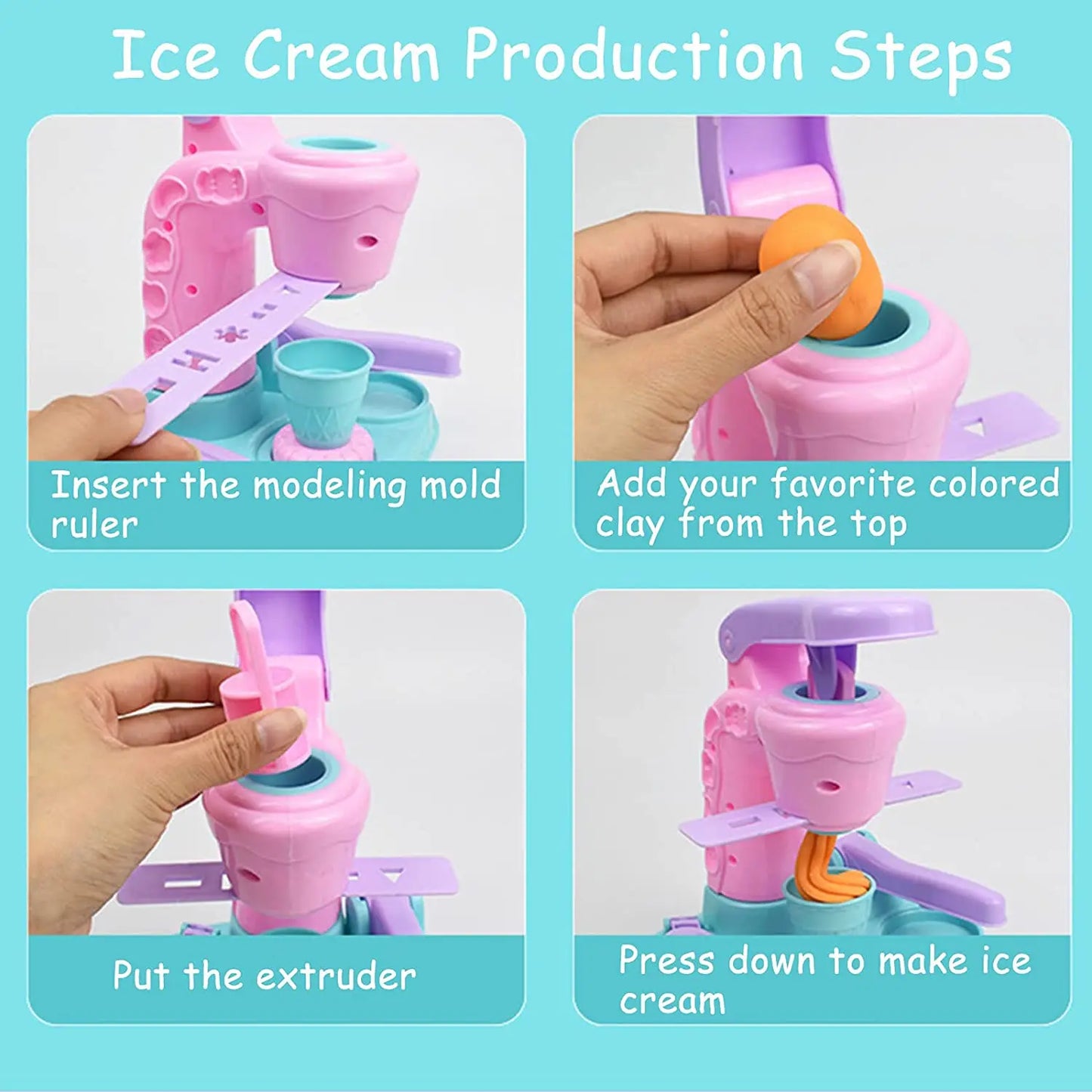 Ice Cream Machine Educational Toys for 5 Years Old