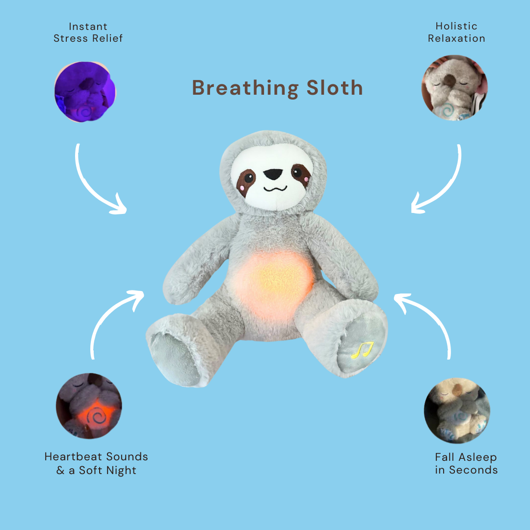 Atmender Otter Plüschspielzeug - Beruhigender Stitch Teddybär für Angst- und Stressabbau