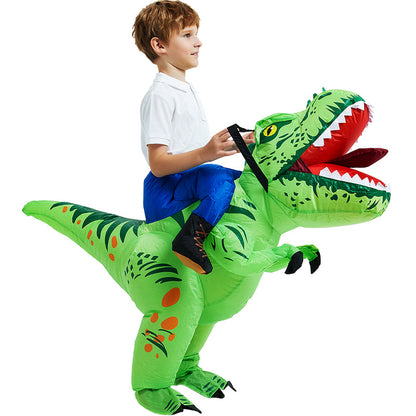 Aufblasbares Rex Dinosaurier Halloween Kostüm für Kinder und Erwachsene