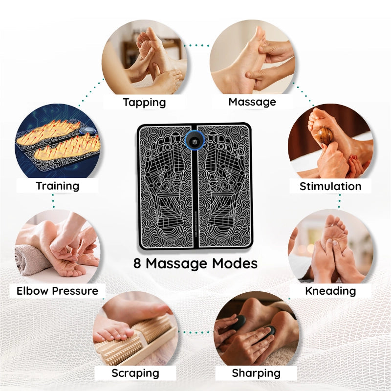 EMS Akupunkturpunkter Massage Fodmåtte