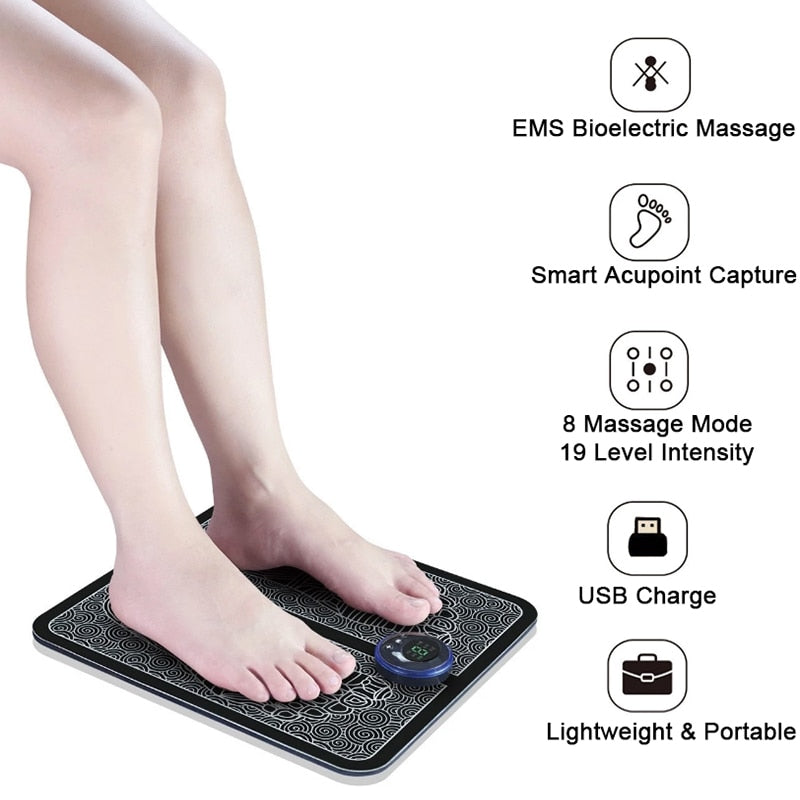 Opvouwbare elektrische voetmassager - EMS voetmassager