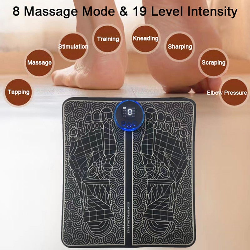 Opvouwbare elektrische voetmassager - EMS voetmassager