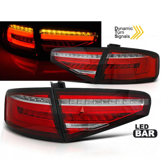 Audi A4 B8 2012-2015 Audi A4 B8 2012-2015 LED achterlichten LED SEQ Rood