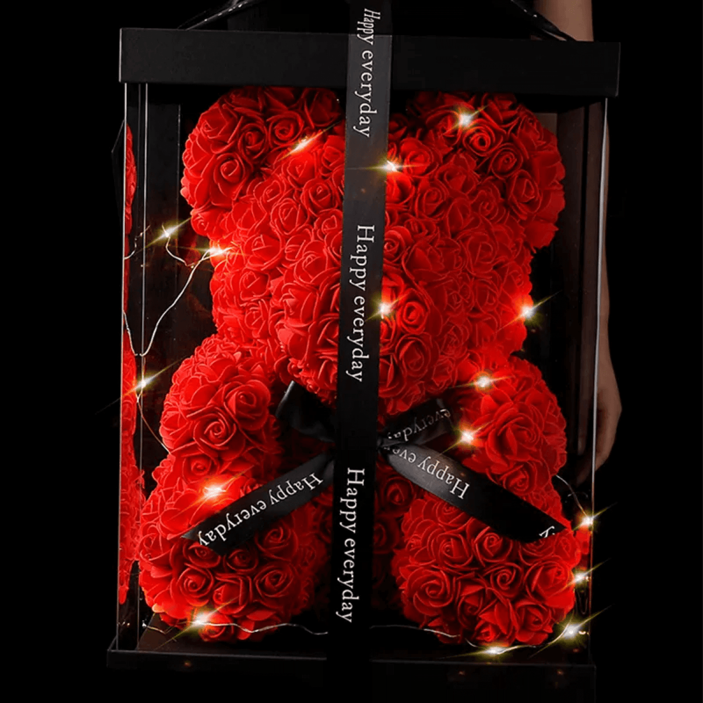Rosen Teddybär Rot Rosa Weiße Rosen Blumen