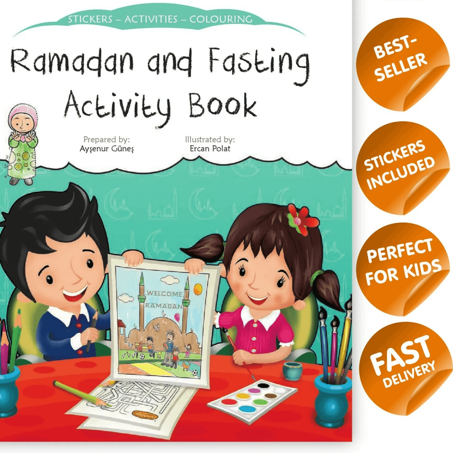 Ramadan Mubarak Aktivitäten Geschenkbuch für Kinder