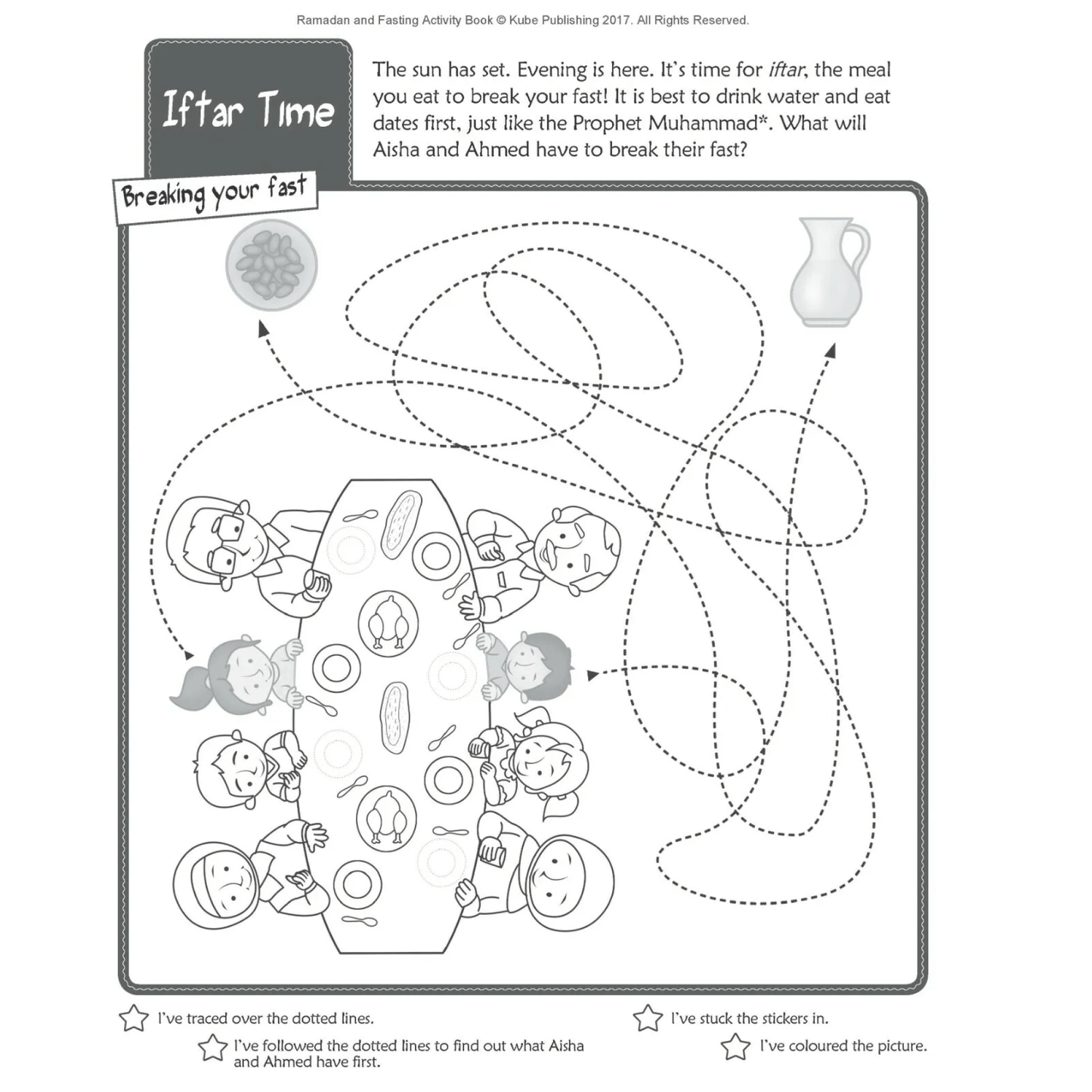 Ramadan Mubarak Aktivitäten Geschenkbuch für Kinder
