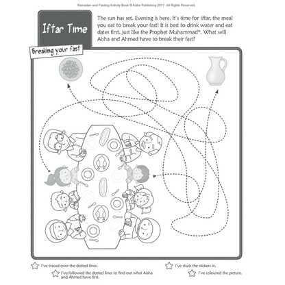 Ramadan Mubarak Aktivitäten Geschenkbuch für Kinder