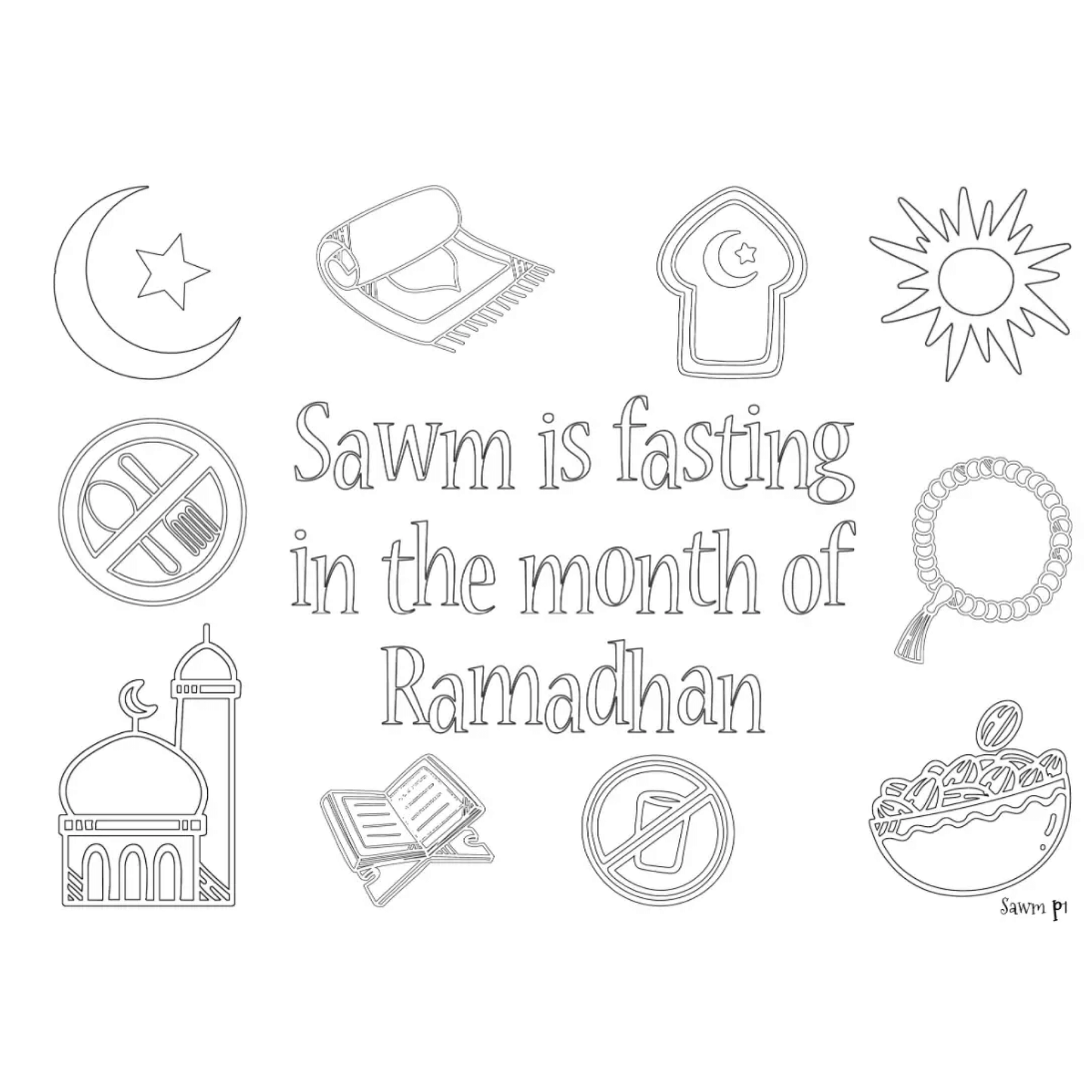 Ramadan Mubarak Aktivitäten Geschenkbuch für Kinder
