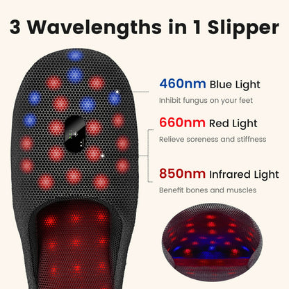 Rode Lichttherapie Massage Slippers - Voetherstel & Pijnverlichting