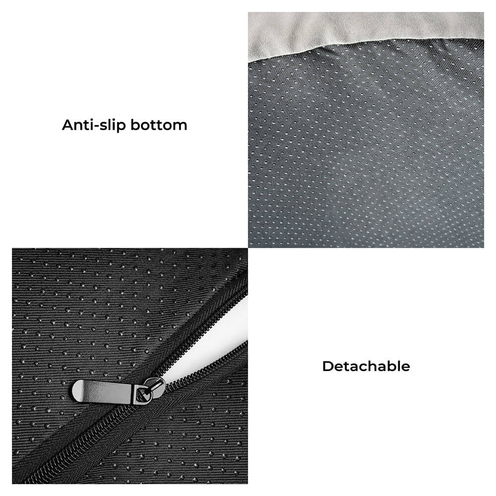 Volledige ondersteuning nepbont en suède orthopedisch hondenbed