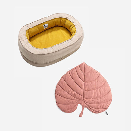 Hondendeken in Bladvorm met Donut Hondenbed Luxe Hondengeschenken