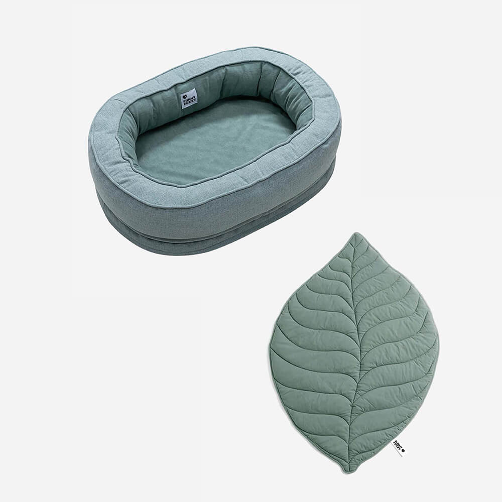 Hondendeken in Bladvorm met Donut Hondenbed Luxe Hondengeschenken