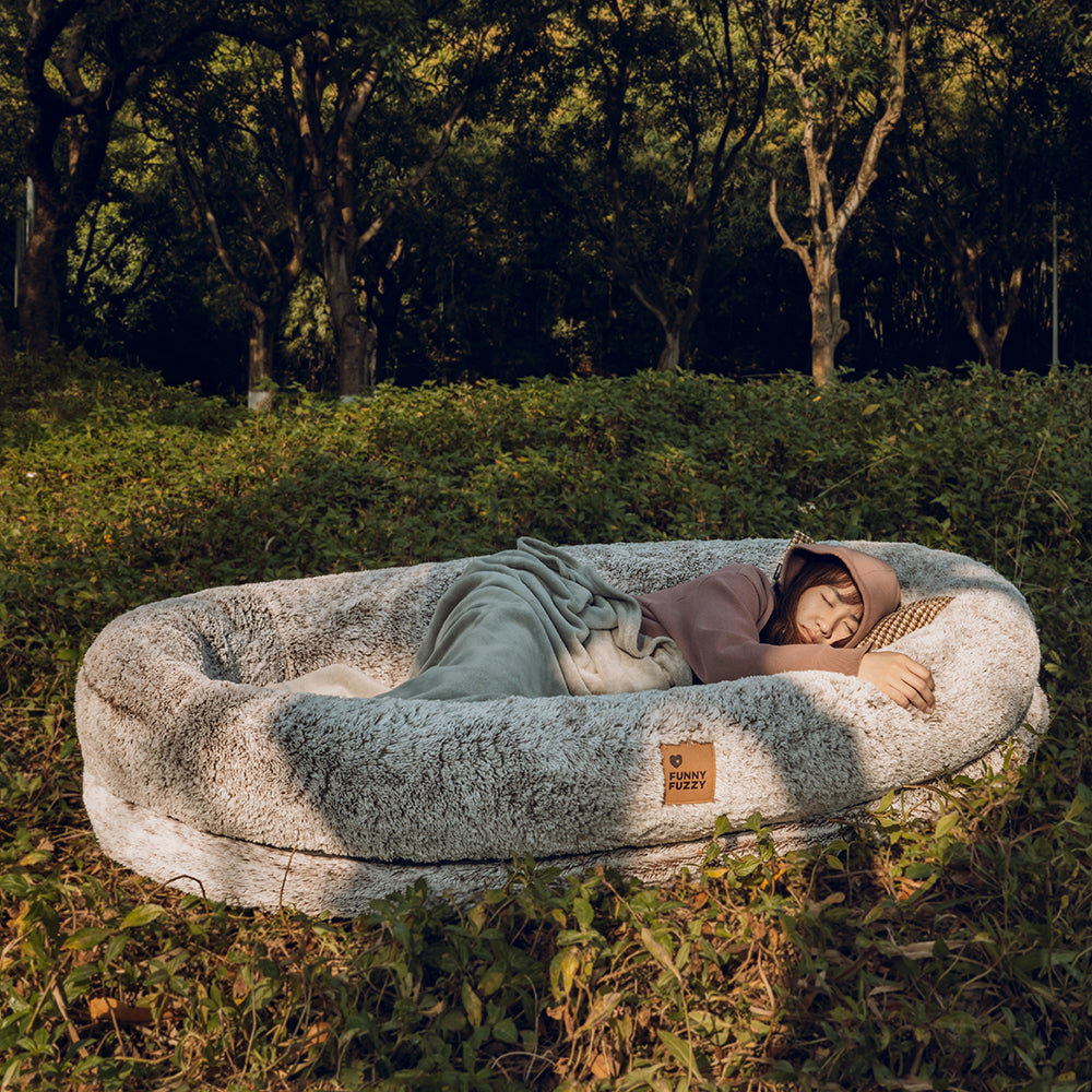 Luxe Super Groot Dieper Slapen Ovaal Bed Mens Hond Bed