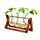 Glas hydroponisk plantevase