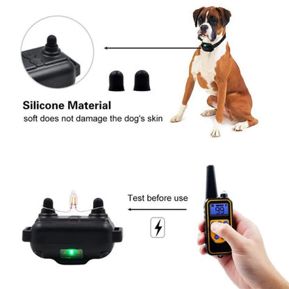 Hondenhalsband Elektrische Honden Trainingshalsband Oplaadbare LCD Display voor Alle Maat Huisdier Trainingshalsband