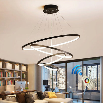 Hedendaagse LED-kroonluchter Luster Ring Lights