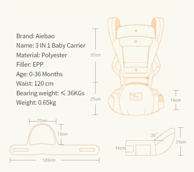 Babydrager Baby Draagdoek Peuter Rugzak Wikkel | BabyComfort®
