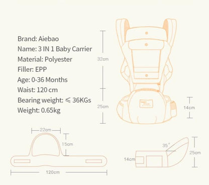 Babydrager Baby Draagdoek Peuter Rugzak Wikkel | BabyComfort®