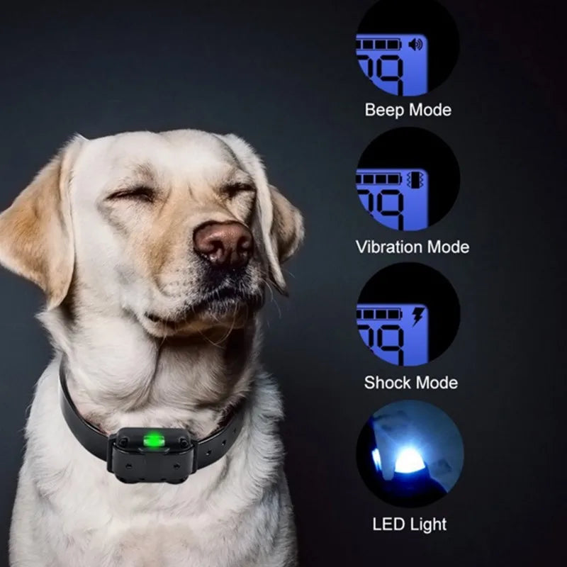 Hondenhalsband Elektrische Honden Trainingshalsband Oplaadbare LCD Display voor Alle Maat Huisdier Trainingshalsband