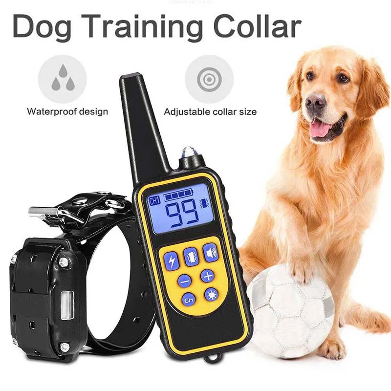 Hondenhalsband Elektrische Honden Trainingshalsband Oplaadbare LCD Display voor Alle Maat Huisdier Trainingshalsband